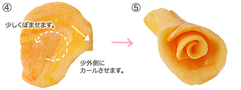 手作り石鹸素地で作るフラワーソープのレシピと作り方 オレンジフラワー